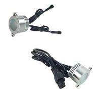 GUODDM Mini Foco De Aluminio, Luz Empotrada De 1 W For Techo, Ideal For Vitrinas, Vinotecas, Joyeros Y Otros Objetos(White,2PCS-1W(DC12V))