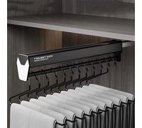 GUODDM Perchero Extraíble con Riel Deslizante, Ajustable, De 40 A 60 Cm.Armario Ajustable Ropa Riel,Barra De Armario Extensible Extraíble Riel(B,450MM/17.7INCH)