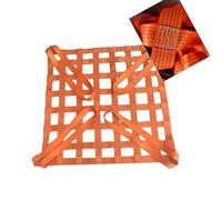 GUODDM Red De Carga De Poliéster, Correas De Seguridad para Elevación, Red para Objetos Pesados, Red De Elevación De Nailon Plana, Bolsa De Red Resistente(1.5 X 1.5M/Mesh 10cm/Load 2t)
