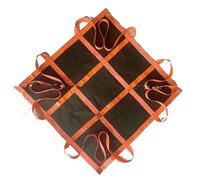 GUODDM Red De Elevación De Carga, Bolsa Plana De Poliéster para Carga, Red De Seguridad Resistente para Carga De Palés, Ideal para Trabajos De Construcción, Aparejos(100x100cm)