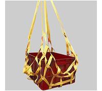 GUODDM Red De Elevación Plana De Nailon con Eslinga - Redes De Cuerda De Elevación De Seguridad, Bolsa De Poliéster De 5 Cm De Ancho, para Colgar Carga, Red De Seguridad(1 X 1M/Mesh 10cm/Load 2t)