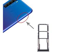 GUODONG Accesorios de reparación La Bandeja de Tarjeta SIM Bandeja Tarjeta SIM Bandeja + Tarjeta + Micro SD for Xiaomi redmi Nota 8T / redmi Nota 8 Piezas de Repuesto (Color : Black)
