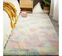 GUOGHUI Alfombra Salón 210 x 330 cm Diseño Tie Dye Shaggy Alfombras Salon Grande Diseño Moderno para Sala, Dormitorio, Cocina y Habitación Infantil, Multicolor