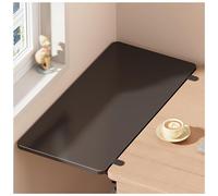 GUOGLZ Extensión De Escritorio Bandeja Plegable Bandeja Flotante para Teclado Mesa De Pared Plegable Puede Utilizarse como Reposabrazos Estantería, Mesa Mural Plegable Mesa Plegable(Black,70 * 25cm)