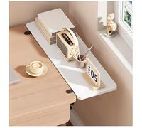 GUOGLZ Extensión De Escritorio Bandeja Plegable Bandeja Flotante para Teclado Mesa De Pared Plegable Puede Utilizarse como Reposabrazos Estantería, Mesa Mural Plegable Mesa Plegable(White,50 * 20cm)