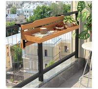 GUOGLZ Mesa De Bar para Balcón con Barandillas, Mesa Colgante para Barandillas De Balcón, Flotante Banco De Trabajo Plegable para Balaustre Plegable Ajustable para Patio Y Jardín(120 * 30cm)