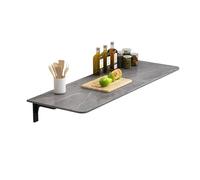 GUOGLZ Mesa De Comedor De Cocina Plegable, Mesa Plegable De Pared Escritorio De Ordenador Flotante, Tocador para Casa, Plegable Mesa De Comedor Mesa Plegable De Lavandería Escritorio(Gray,60 * 30cm)