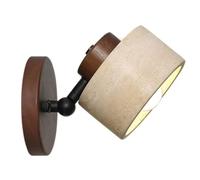 GUOGUOSM Aplique de Pared de Estilo nórdico en travertino Amarillo Natural, con conexión de Rosca E26, lámpara de Pared para Interiores, Ideal para mesita de Noche, tocador o Entrada.