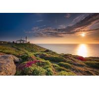 GUOHLOZ Puzle de 1000 Piezas, Impossible Puzzle, Colorido Juego de Habilidades para Toda la Familia, Costa, Faro, España, Galicia, La Coruña, Costa Da Morte, 75x50cm