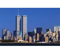 GUOHLOZ Puzle de 1000 Piezas,Puzzle para Adultos,Impossible Rompecabezas,Colorido Juego de Habilidad para Toda la Familia,Puzzle para Adultos,Nueva York,Rascacielos,Nueva York,Torres Gemelas,75x50cm