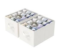 GUOHNHE Organizador Zapatos Closet, 12-24 Pares, 42x32x26 cm, Blanco, Set 2