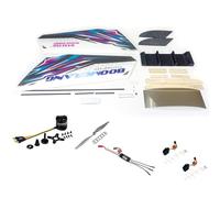 GUOHOQIX Kit de Planeador de avión con Control Remoto Avión EPP 1114 mm/44 Pulgadas Envergadura 550 mm/22 Pulgadas Longitud con Motor MC2212 1020KV 30A ESC 2 * 9 g Servo 9 Pulgadas Prop (-2)