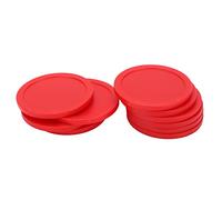 GUOHOQIX Mini Discos de Hockey sobre Hielo, Discos de Hockey de Mesa duraderos de plástico ABS para Mesa de Juego, reemplazo de Disco Rojo de Superficie Lisa para Uso doméstico,