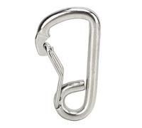 GUOHOQIX Mosquetón de Acero Inoxidable con Gancho de Seguridad, para Equipo de Buceo, Clip de Resorte Resistente con Bloqueo Seguro, Diseño de Doblado para un Uso Fácil, Material