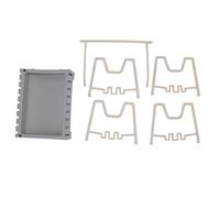 GUOHOQIX Organizador de Tapas de ollas para Cocina, Material PP de Primera Calidad, Base Antideslizante, diseño Que Ahorra Espacio, fácil instalación para Almacenamiento de (B)