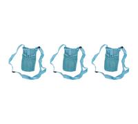 GUOHOQIX Portabotellas de Agua con Correa de Hombro Ajustable, Funda Eslinga para Deportes, Gimnasio, Senderismo, Camping y Caminar, 3 uds. (Azul Claro)