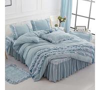 Guojm de Encaje de cama de Lujo Cama Littin Algodón Manta de Algodón Home Textil Set Composición Cortar Signo Queen