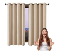 GUOJUN Cortinas Salon Modernas 70 x 150 cm Opacas con Ojales Modernas Blackout Cortinas Anti Luz Acustico Privacidad para Habitacion Salón Balcón, Azul Oscuro