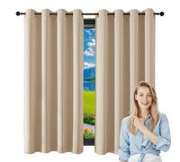 GUOJUN Cortinas Térmicas Aislantes Frío y Calor 70 x 150 cm Opacas con Ojales Modernas Cortinas Cortas Anti Luz Acustico Privacidad para Salon Dormitorio Cocina, Azul Oscuro