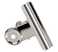 GUOKOFF 38mm Bulldog Clip, 12 Piezas Bulldog Clip, Pinza Bulldog, Plata Binder Clip, Metal Bisagra Clip para Oficina Escuela