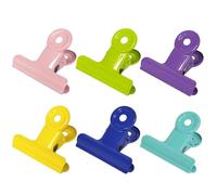 GUOKOFF 38mm Bulldog Clip, 12 Piezas Grande Bulldogs clips, Pinza Bulldog Binder Clips, Metal Bisagra clip para Oficina Escuela