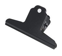 GUOKOFF Grande Bulldog Clip, 12 Pieza, 4 Pulgada Bulldog Clip, 100mm Binder Paper Clips Pinzas Metal Papel de Bisagra Clip, Negro Binder Clip, Clips Grande de Metal para Bisagra para Oficina, Escuela