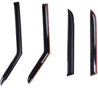 GUOLEIOO 4 Piezas Coche Deflectores de Viento, para Mini Cooper Countryman F60 2017 2018 2019 Ventanas Laterales Cortavientos de Lluvia Protector Accesorios