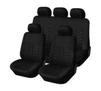 GUOLEIOO Fundas Asientos Coche,para Nissan Qashqai J12 2006-2022 2023 2024 2025 Delanteros Y Traseros Cómodo Juegos De Cubreasientos Accesorio,Cómodo y Transpirable Set Completo,5 Seats (Black)
