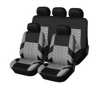 GUOLEIOO Fundas Asientos Coche,para Nissan Qashqai J12 2006-2022 2023 2024 2025 Delanteros Y Traseros Cómodo Juegos De Cubreasientos Accesorio,Cómodo y Transpirable Set Completo,5 Seats (Grey)