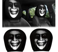 GUOLEIOO Fundas para reposacabezas de Coche, diseño Impreso, para Alfa Romeo Giulia Protectores de Asiento de automóvil de,Accesorios Interiores de,F-1Pair