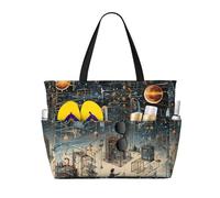 GUOLGP Bolsa con estampado de física, elegante, impermeable, con múltiples bolsillos, plegable, ligera, aventuras al aire libre