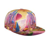 GUOLGP Candy Land - Gorra de béisbol transpirable con estampado de verano, para deportes al aire libre, viajes, correr, cómoda, a la moda, color negro
