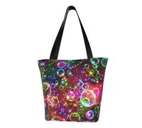 GUOLGP Colorido bolso de hombro con estampado de estrellas de arco iris, bolsa de viaje, playa, salidas diarias, viajes, mujeres y hombres