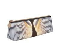 GUOLGP Estuche con diseño de ala de ángel con diseño de ala de ángel, gran capacidad, 8.3 x 2.2 x 2.4 pulgadas, bolsa triangular para uso diario