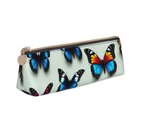 GUOLGP Estuche para lápices con estampado de mariposas y violonchelo de gran capacidad de 21 x 5 x 6 cm, bolsa triangular para uso diario