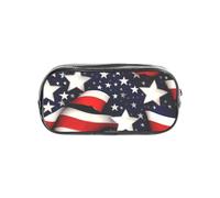GUOLGP Estuche transparente con diseño de bandera americana, diseño de estrellas y rayas