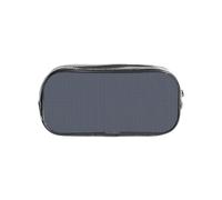 GUOLGP Estuche transparente con estampado de calavera y estrellas y rayas azules para estudiantes y niñas