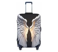 GUOLGP Funda universal para maleta, elástica, lavable, con estampado de alas de ángel, doble cara, Black, M