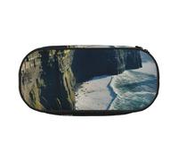 GUOLGP Ireland Outdoors County Clare The Cliffs Print School Students - Estuche con cremallera para lápices, suministros de oficina, almacenamiento funcional
