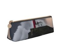 GUOLGP Lighthouse in Storm - Estuche para lápices con diseño de faro en tormenta, gran capacidad, 8.3 x 2.2 x 2.4 pulgadas, bolsa triangular Daily Essentials