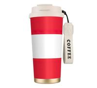 GUOLGP Taza de viaje de acero inoxidable con estampado de bandera austriaca, recipiente para café, oficina, escuela, camping