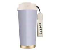 GUOLGP Taza de viaje de acero inoxidable con estampado de escamas de sirena coloridas, recipiente de café para oficina, escuela, camping