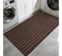 GUOLIXIA Alfombra de Entrada Interior 65 x 82 cm para Una Entrada Limpia Alfombra de Rectangular Exterior e Interior para Pasillo, Cocina, Dormitorio, marrón