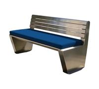 GUOLIXIA Cojín para Banco 42 x 66 cm Suave, Lavable Cojín para Banco de Jardín Uso Interior y Exterior para Terraza Balcón Palet Comedor Columpios, Azul