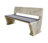 GUOLIXIA Cojines a Medida 58 x 175 cm Suave, Lavable Cojines para Bancos Tamaño Personalizado Base Antideslizante para Bancos de Madera, Palets, Taburetes y Sillas de Comedor, Gris Claro