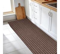 GUOLIXIA Felpudo Entrada Casa 80 x 100 cm para Una Entrada Limpia Alfombra de Puerta para Patio Exterior e Interior para Recibidor Pasillo, Cocina, Dormitorio, marrón