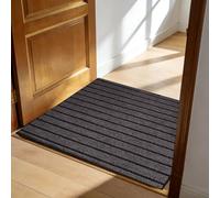GUOLIXIA Tapete de Bienvenida 135 x 160 cm Impermeable, Lavable para Atrapar Suciedad Alfombrilla de Entrada Exterior e Interior para Recibidor Pasillo, Cocina, Dormitorio, Gris