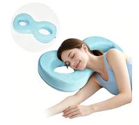 GUOMIS Almohada para dormir de lado antiarrugas, almohada para dormir de lado con funda, almohada ergonómica para dormir de lado, almohada de espuma viscoelástica, adecuada para dormir de lado, de