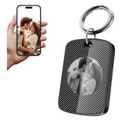 GUOMIS llavero personalizado,llavero personalizado con foto,llavero foto,Sustitución de fotos, texto e iconos por diseño APP, adecuado como regalo para familiares y amigos