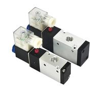GUOQGXAY 1 Uds 3V210-08 3V210-08-NO 3V310-10-NC 3V310-10-NO válvulas de Aire de Cierre Normalmente Abiertas válvula solenoide neumática(3V210-08-NO 8mm,AC110V)